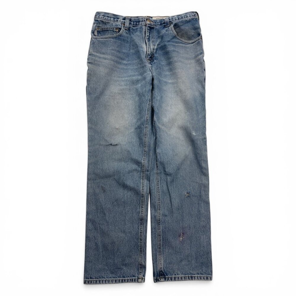 Carhartt 381-83 Jeans Distressed Thrashed Relaxed Fit Baggy Grunge Men's 36x32